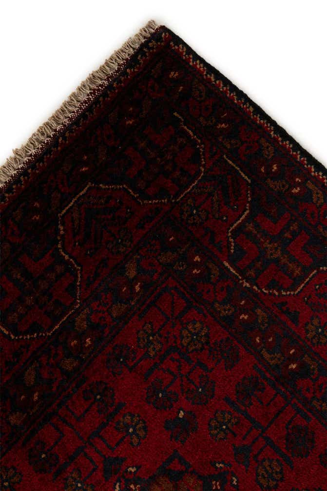 2' 11 x 9' 6 Hand Knotted Khal Mohammadi Wool Runner Rug