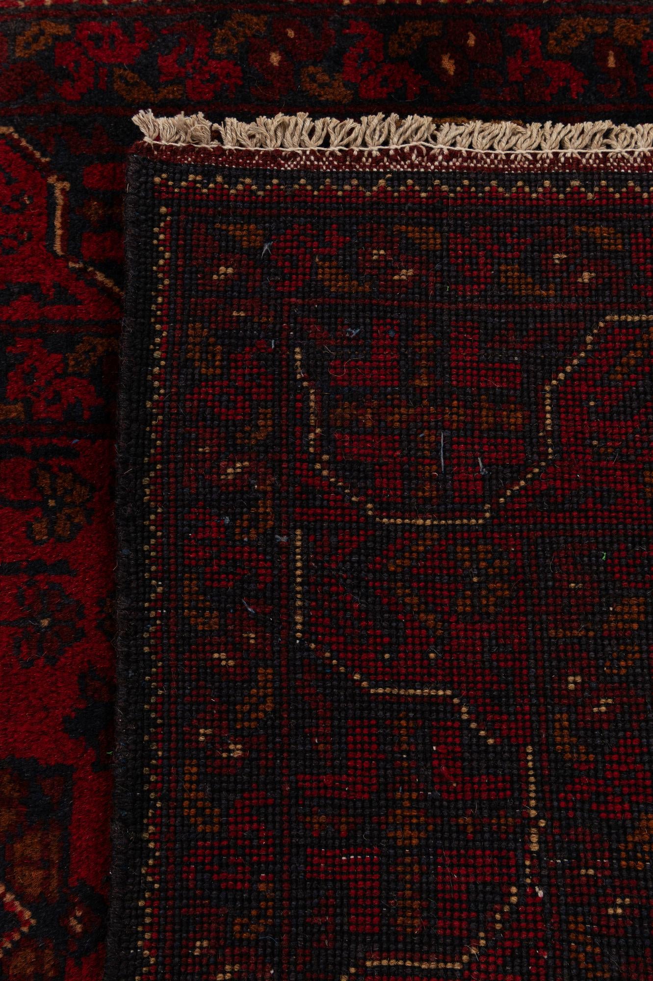 2' 11 x 9' 6 Hand Knotted Khal Mohammadi Wool Runner Rug