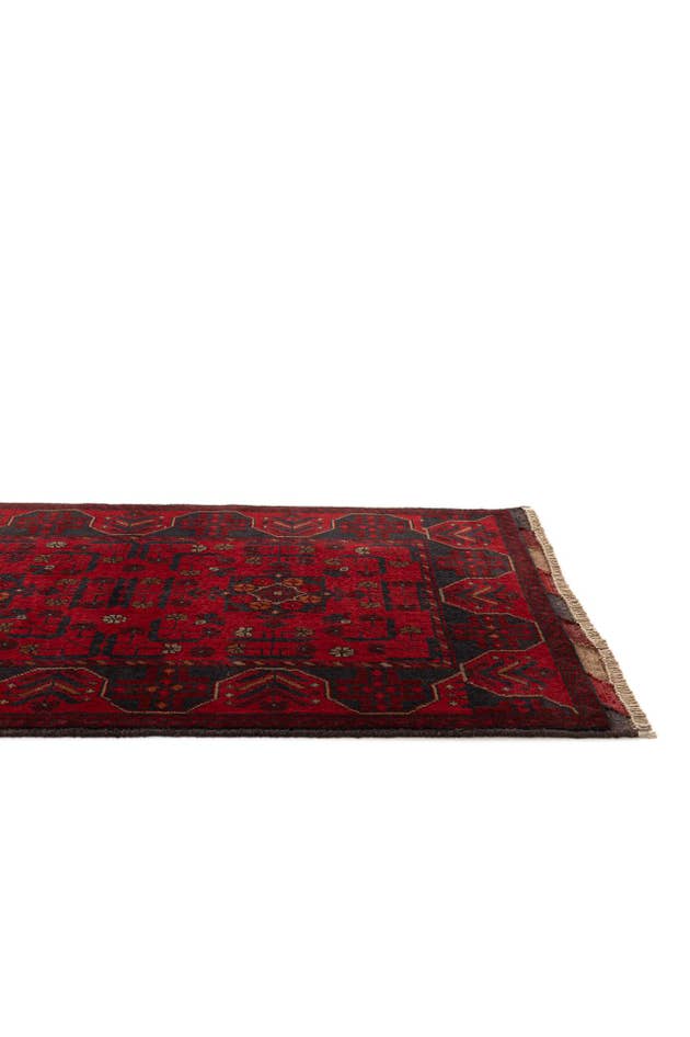 Detail image of 2' 11 x 9' 8 Hand Knotted Khal Mohammadi Wool Runner Rug