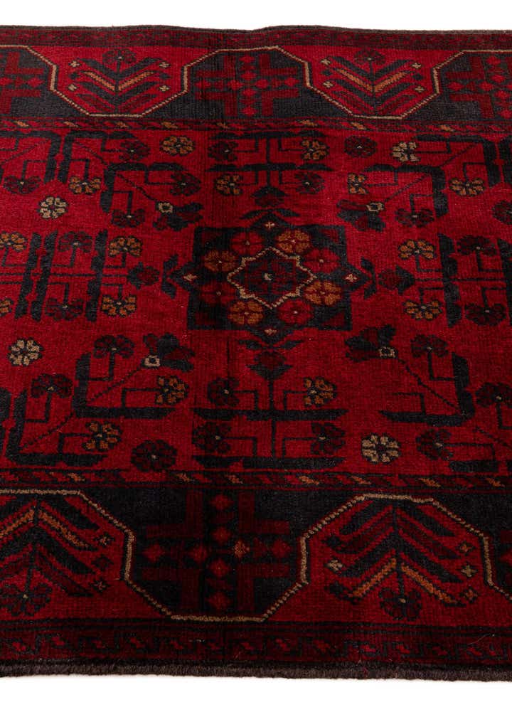 2' 11 x 9' 8 Hand Knotted Khal Mohammadi Wool Runner Rug