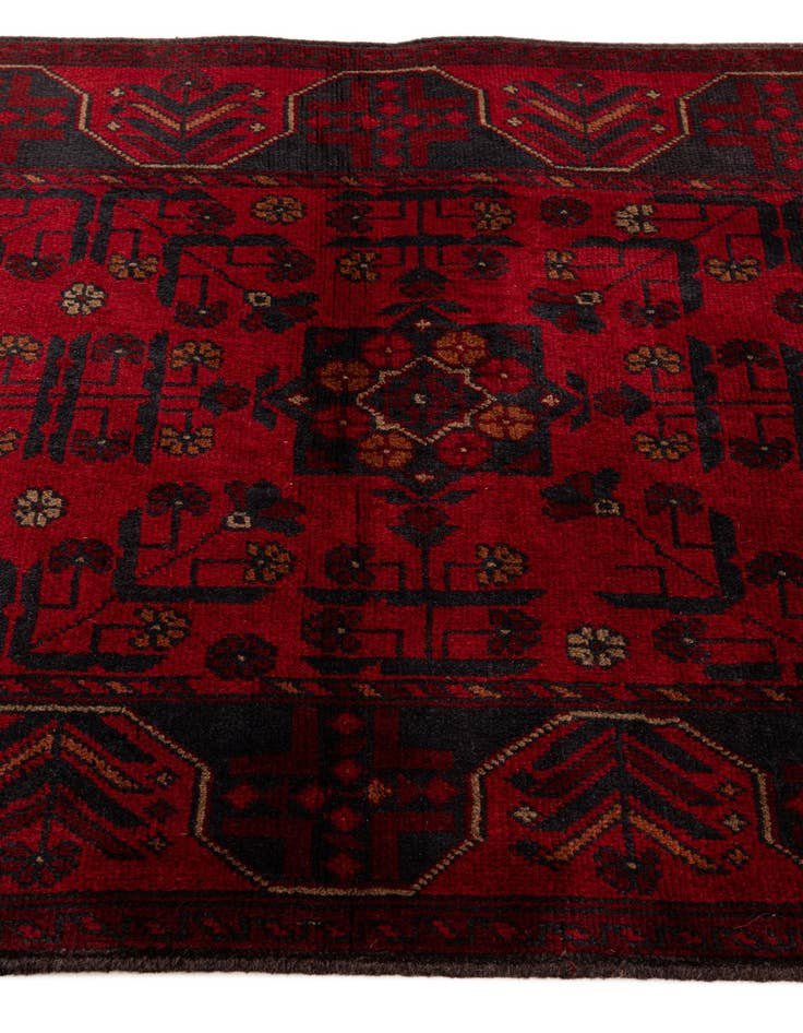 Detail image of 2' 11 x 9' 8  Hand Knotted Khal Mohammadi Wool Runner Rug