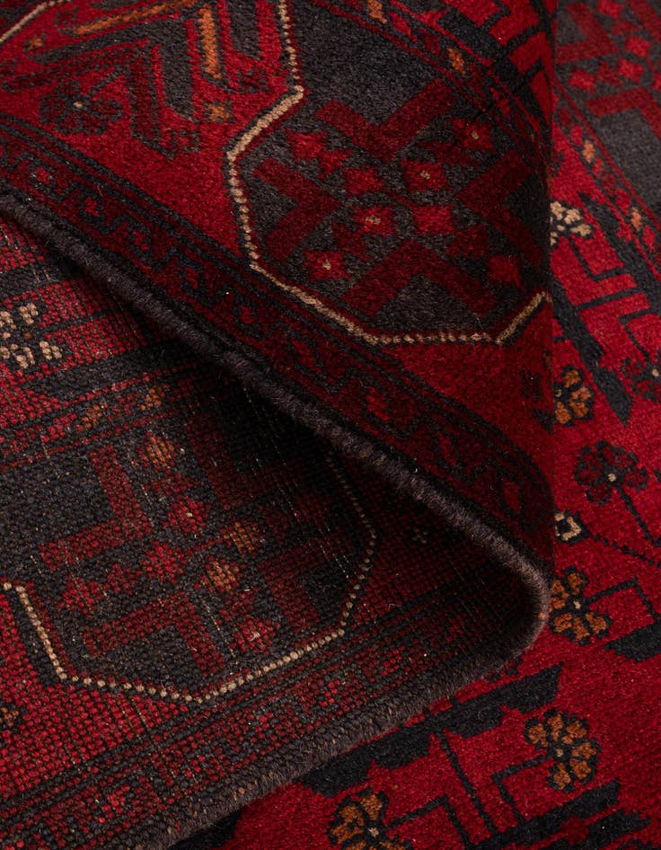 Detail image of 2' 11 x 9' 8  Hand Knotted Khal Mohammadi Wool Runner Rug