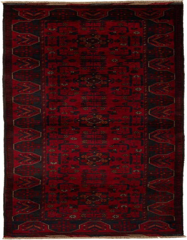 Detail image of 2' 11 x 9' 8 Hand Knotted Khal Mohammadi Wool Runner Rug