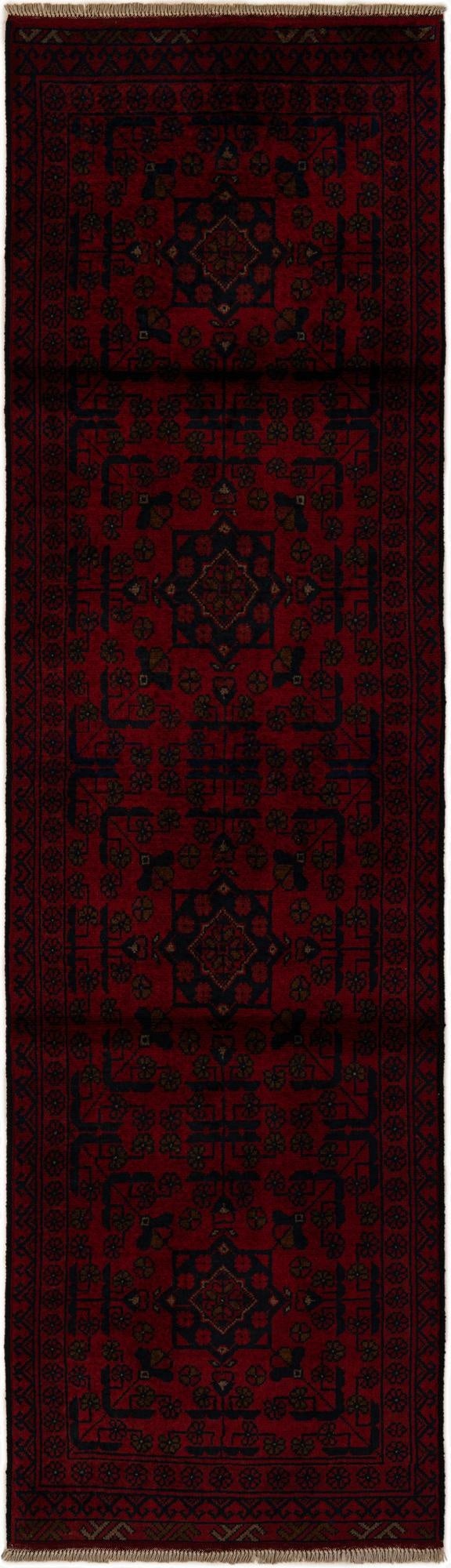 2' 7 x 9' 3  Hand Knotted Khal Mohammadi Wool Runner Rug