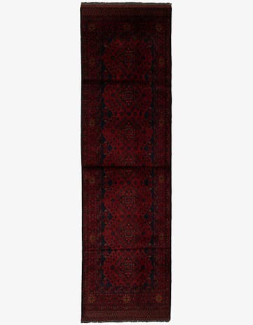 2' 9 x 9' 10 Hand Knotted Khal Mohammadi Wool Runner Rug