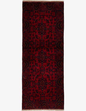 2' 6 x 6' 6 Hand Knotted Khal Mohammadi Wool Runner Rug