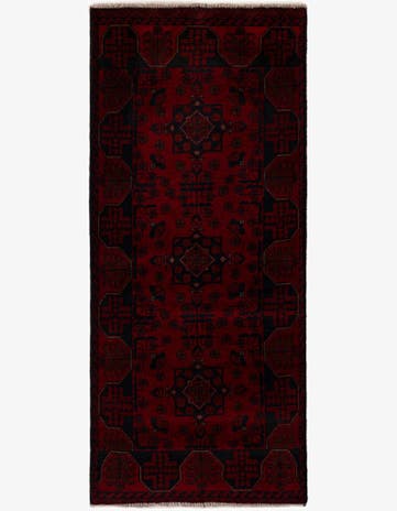 2' 7 x 6' 2 Hand Knotted Khal Mohammadi Wool Runner Rug