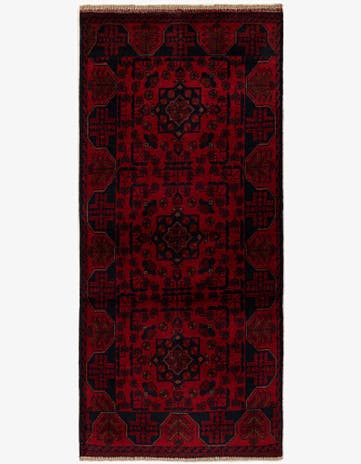 2' 8 x 6' 4 Hand Knotted Khal Mohammadi Wool Runner Rug
