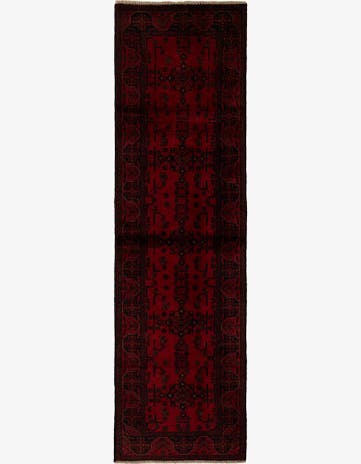 2' 8 x 9' 6 Hand Knotted Khal Mohammadi Wool Runner Rug