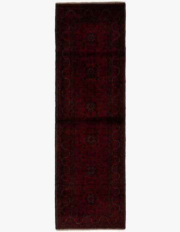 2' 11 x 9' 6 Hand Knotted Khal Mohammadi Wool Runner Rug