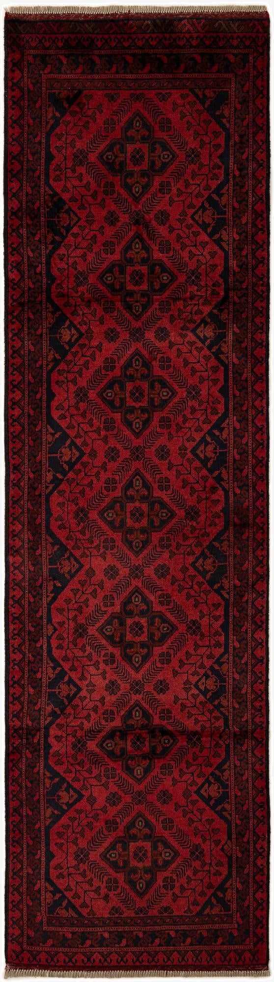 2' 8 x 9' 7  Hand Knotted Khal Mohammadi Wool Runner Rug