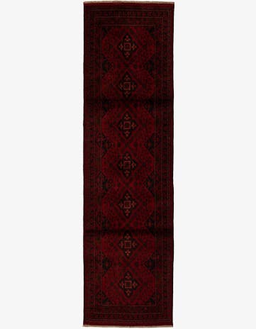 2' 7 x 9' 7 Hand Knotted Khal Mohammadi Wool Runner Rug