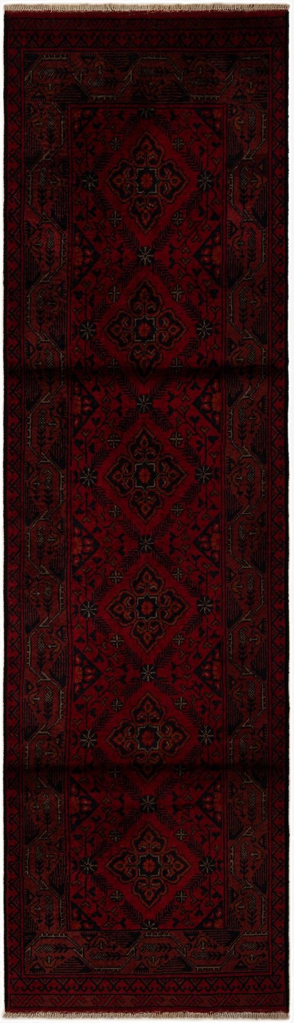 2' 7 x 9' 4  Hand Knotted Khal Mohammadi Wool Runner Rug