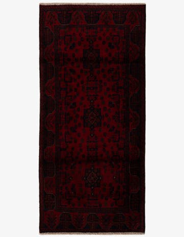 2' 10 x 6' 2 Hand Knotted Khal Mohammadi Wool Runner Rug