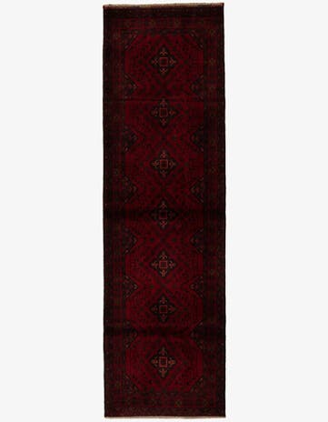 2' 10 x 9' 6 Hand Knotted Khal Mohammadi Wool Runner Rug