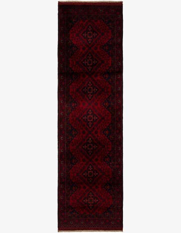 2' 8 x 9' 5 Hand Knotted Khal Mohammadi Wool Runner Rug