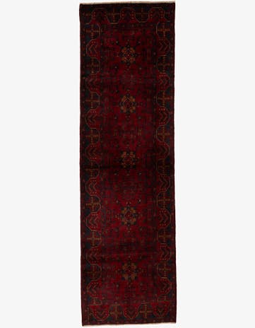 2' 10 x 9' 6 Hand Knotted Khal Mohammadi Wool Runner Rug