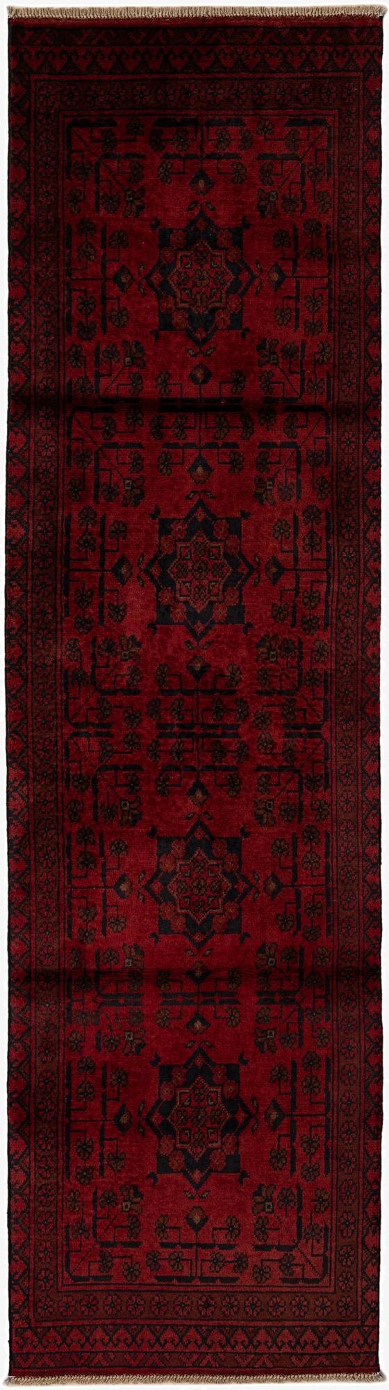 2' 6 x 9' 5  Hand Knotted Khal Mohammadi Wool Runner Rug