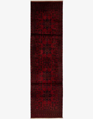 2' 6 x 9' 5 Hand Knotted Khal Mohammadi Wool Runner Rug