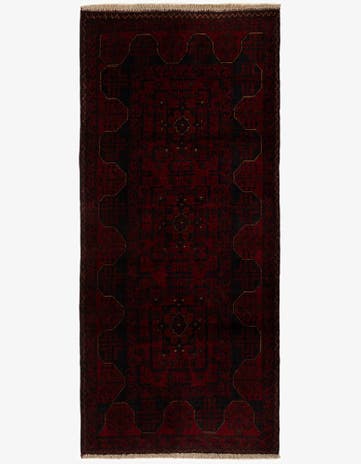 2' 9 x 6' 2 Hand Knotted Khal Mohammadi Wool Runner Rug