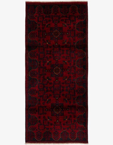 2' 9 x 6' 5 Hand Knotted Khal Mohammadi Wool Runner Rug