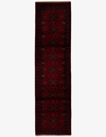 2' 8 x 9' 8 Hand Knotted Khal Mohammadi Wool Runner Rug