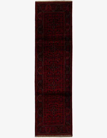 2' 8 x 9' 5 Hand Knotted Khal Mohammadi Wool Runner Rug