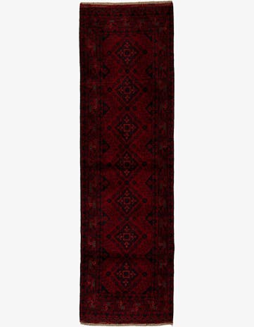 2' 10 x 9' 7 Hand Knotted Khal Mohammadi Wool Runner Rug