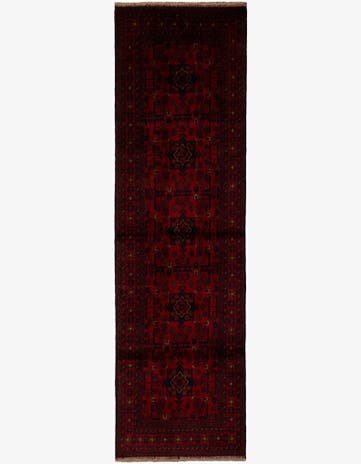 2' 9 x 9' 7 Hand Knotted Khal Mohammadi Wool Runner Rug