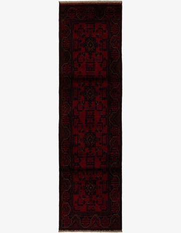 2' 8 x 9' 10 Hand Knotted Khal Mohammadi Wool Runner Rug