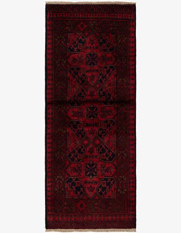 2' 8 x 6' 7 Hand Knotted Khal Mohammadi Wool Runner Rug