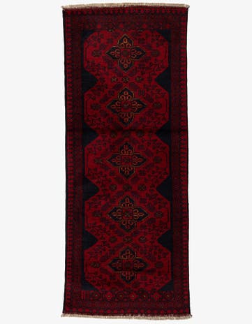 2' 7 x 6' 5 Hand Knotted Khal Mohammadi Wool Runner Rug