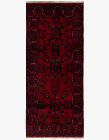 2' 8 x 6' 5 Hand Knotted Khal Mohammadi Wool Runner Rug