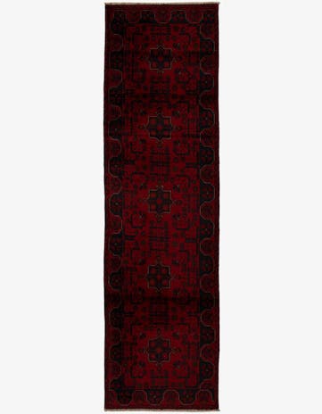 2' 6 x 9' 7 Hand Knotted Khal Mohammadi Wool Runner Rug