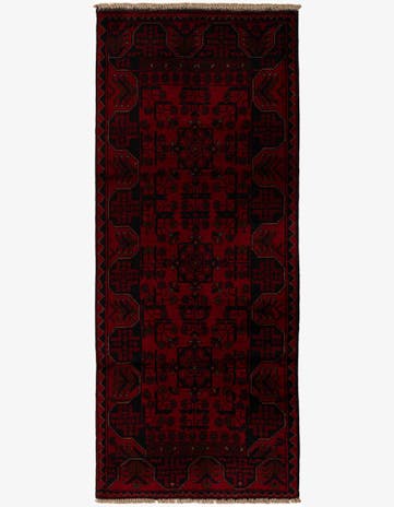 2' 8 x 6' 6 Hand Knotted Khal Mohammadi Wool Runner Rug