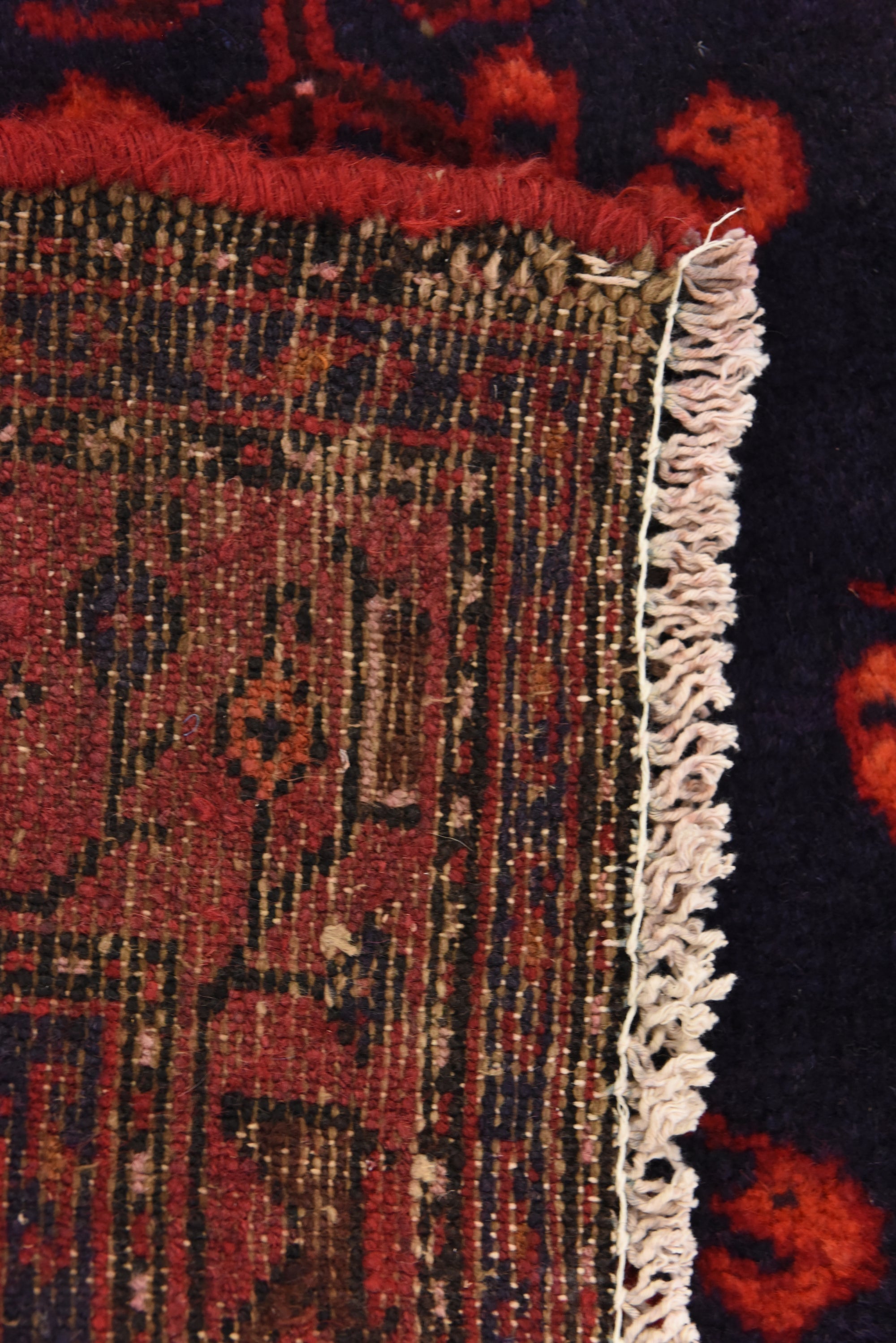 3' 5 x 9' 8 Hand Knotted Khamseh Persian Wool Runner Rug