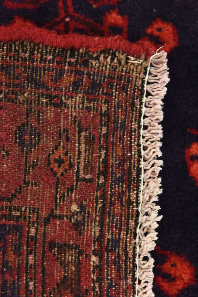 3' 5 x 9' 8 Hand Knotted Khamseh Persian Wool Runner Rug