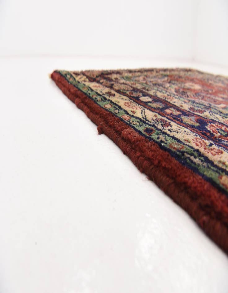 Detail image of 3' 7 x 10' 10 Hand Knotted Khamseh Persian Wool Runner Rug