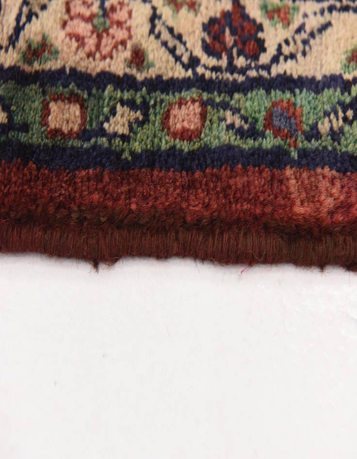 Detail image of 3' 7 x 10' 10 Hand Knotted Khamseh Persian Wool Runner Rug