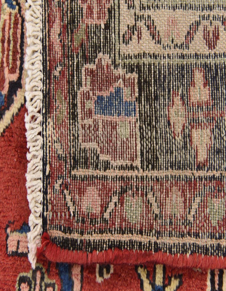 Detail image of 3' 2 x 11'  Hand Knotted Khamseh Persian Wool Runner Rug