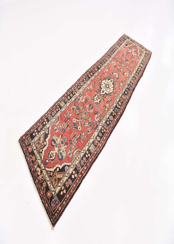 3' 2 x 11' Hand Knotted Khamseh Persian Wool Runner Rug