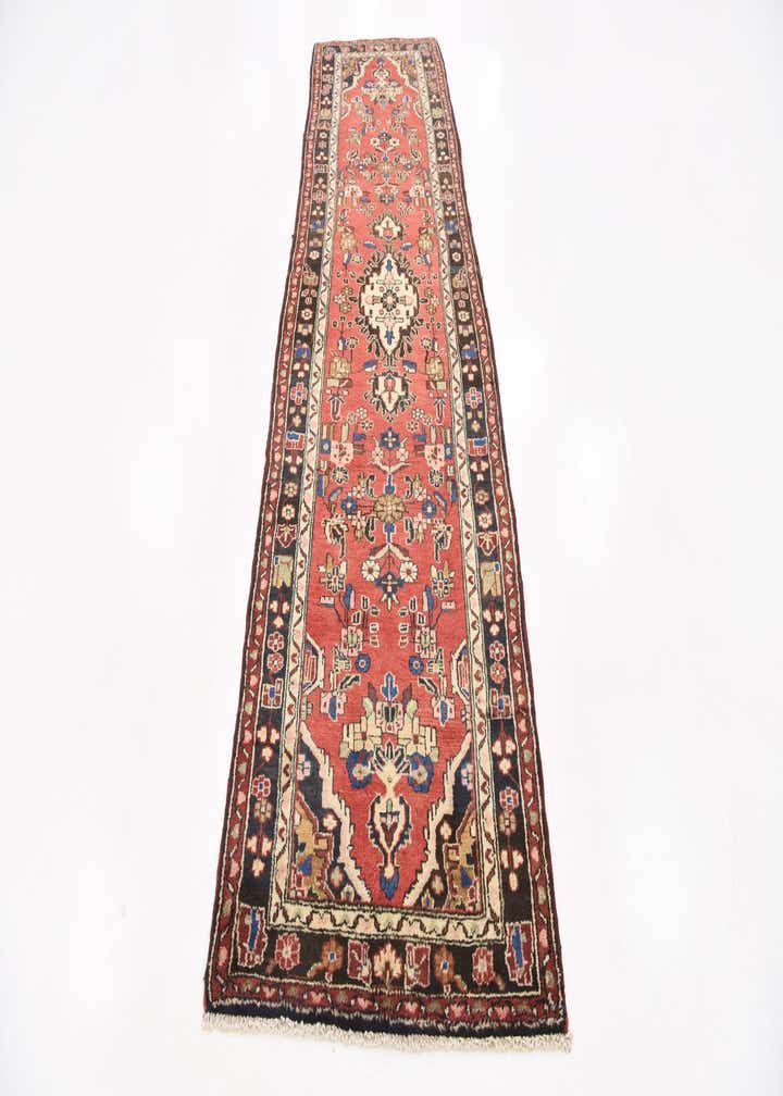 3' 2 x 11' Hand Knotted Khamseh Persian Wool Runner Rug