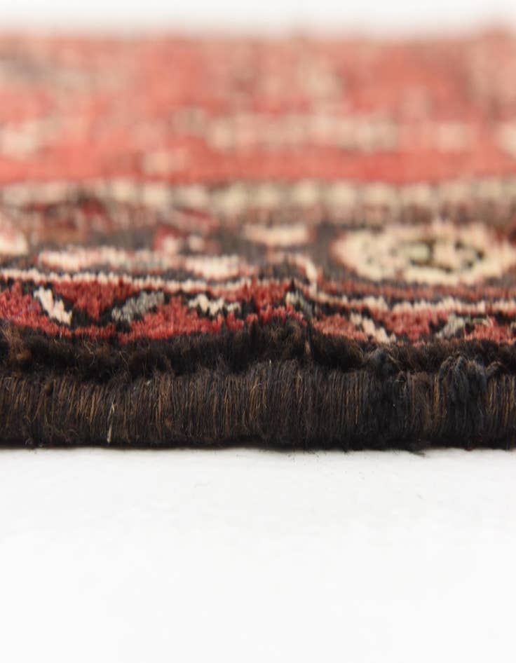 Detail image of 4' x 10' 10  Hand Knotted Khamseh Persian Wool Runner Rug
