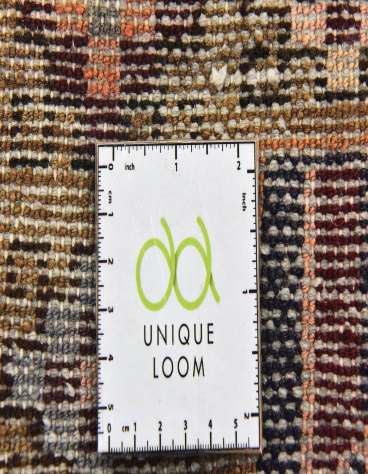 Detail image of 3' 9 x 9' 8  Hand Knotted Khamseh Persian Wool Runner Rug