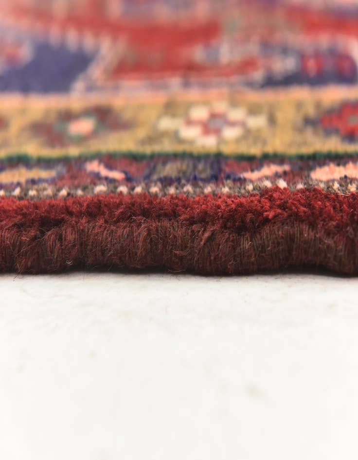 Detail image of 3' 9 x 9' 8  Hand Knotted Khamseh Persian Wool Runner Rug