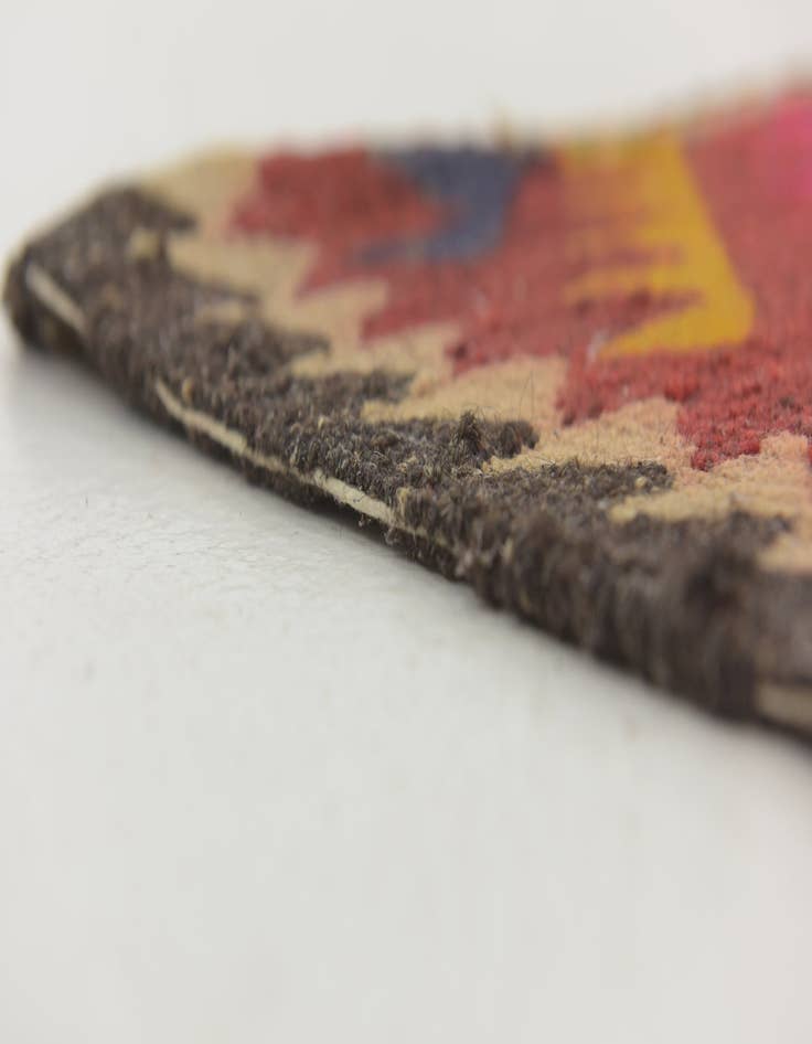 Detail image of 4' x 9'  Hand Woven Kilim Fars Wool Runner Rug