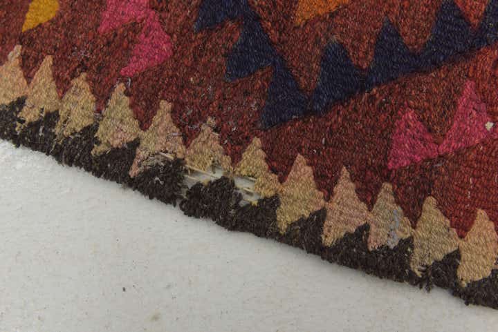 120cm x 275cm Handgewebt Kilim Fars Wolle Läufer Teppich