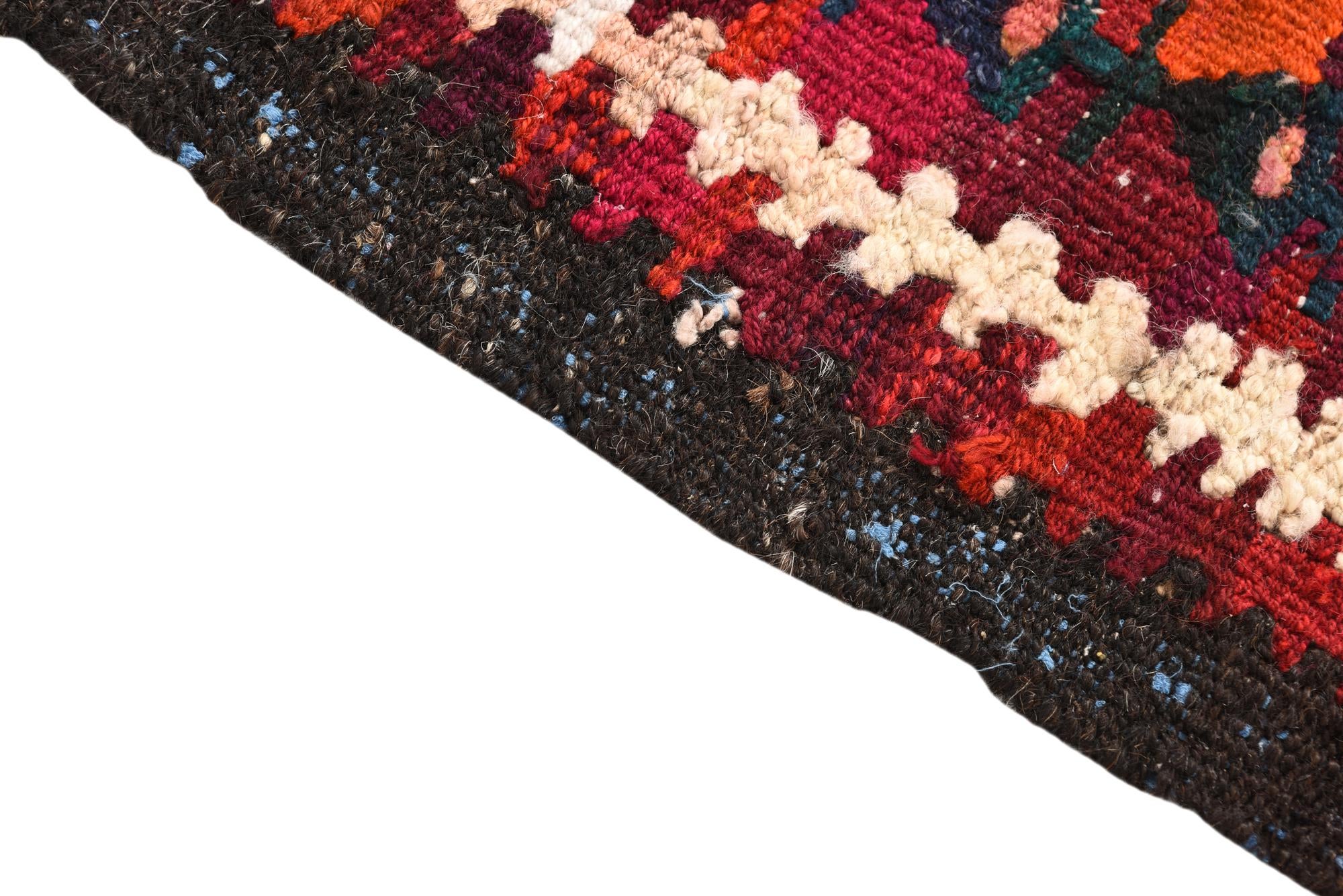 4' x 7' 9 Hand Woven Kilim Fars Wool Runner Rug