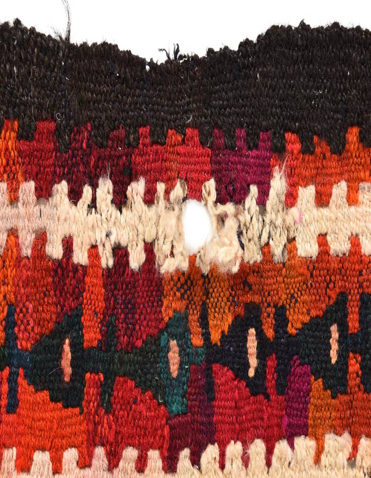 Detail image of 4' x 7' 9  Hand Woven Kilim Fars Wool Runner Rug