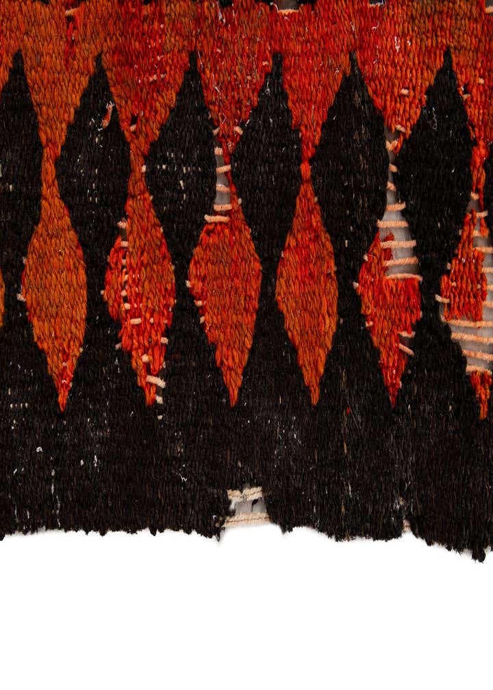 3' 10 x 7' 3 Hand Woven Kilim Fars Wool Runner Rug